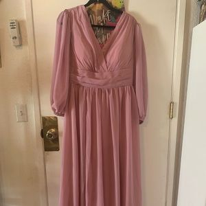 New formal pink gown.